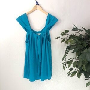 Anthro Lili’s Closet Teal Tank Top